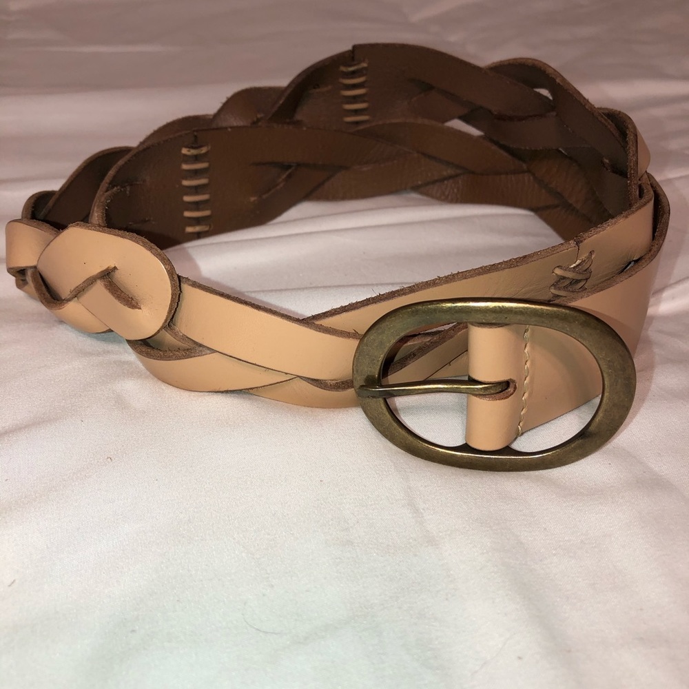 Size Large Lucky Brand braided leather belt - Picture 6 of 7